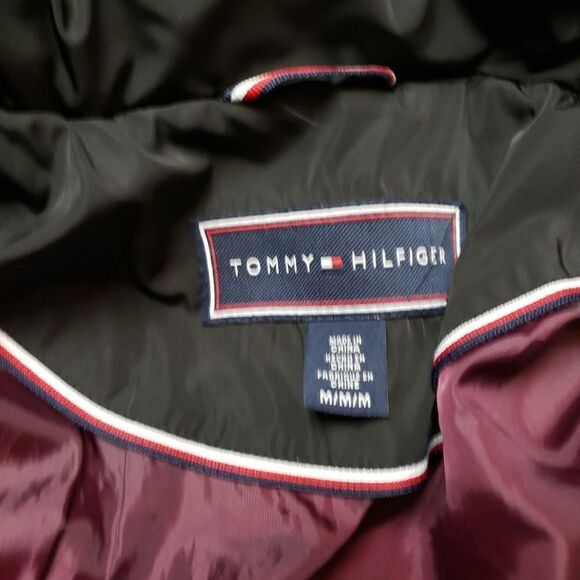 Women’s Tommy Hilfiger long puffy winter jacket faux fur hood - Picture 11 of 13